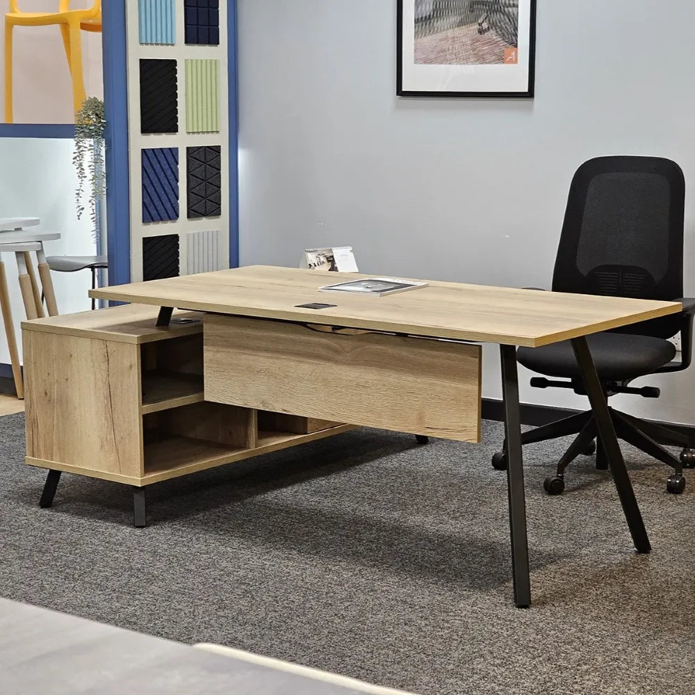 BRAVA | Executive Desk with Storage - Office Living Store