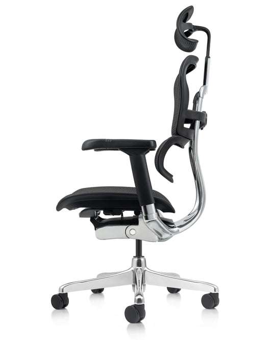 Ergohuman GEN2 High-Back All Mesh Executive Office Chair with Adjustable Headrest - ME7ERG-GEN2- BLACK