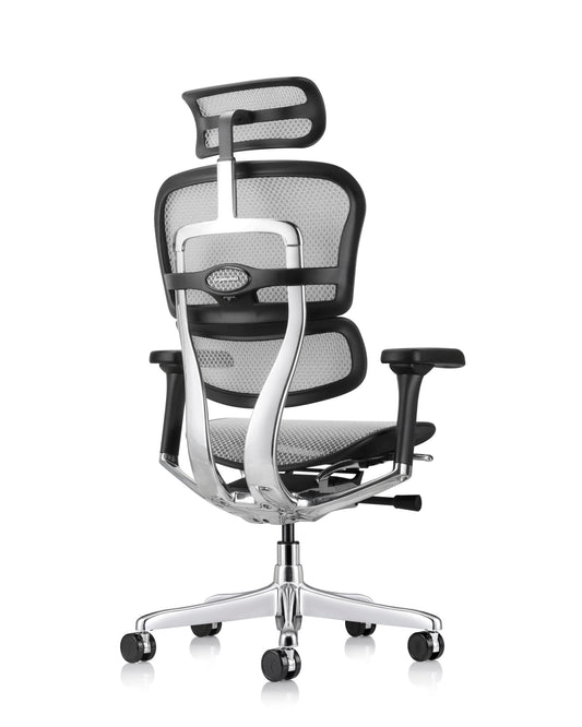 Ergohuman GEN2 High-Back All Mesh Executive Office Chair with Adjustable Headrest - ME7ERG-GEN2- GREY - Office Living Store