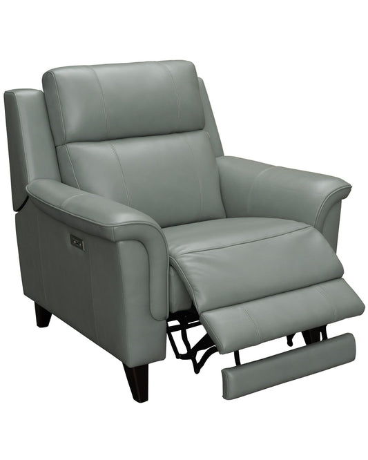 Barcalounger Kester Power Recliner Chair with Power Headrest and USB Port - Lorenzo Mint Leather