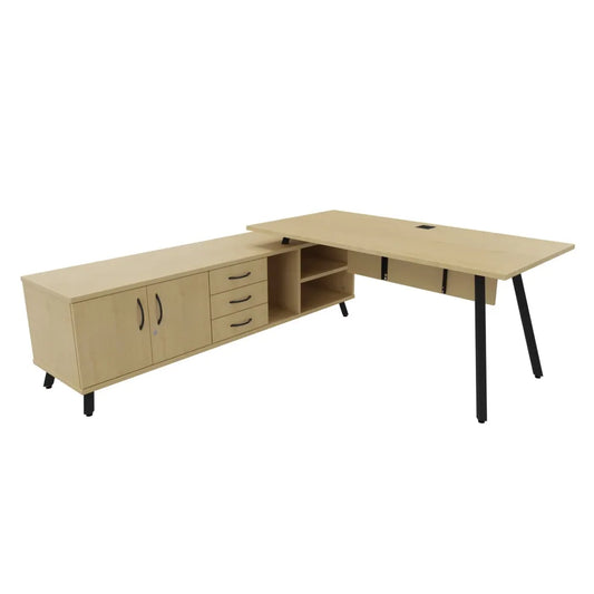 BRAVA | Executive Desk with Storage - Office Living Store