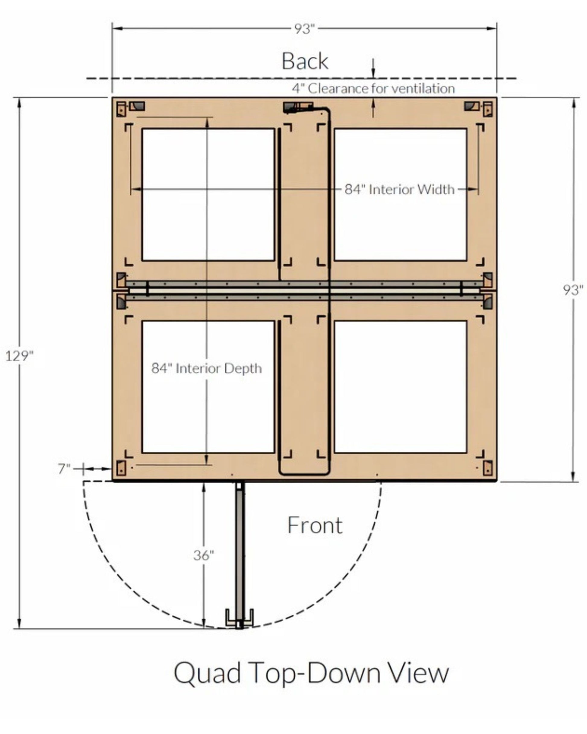 Zenbooth Quad Soundproof 4-Person Office Meeting Room Pod - Large Team Collaboration & Conference Booth - Office Living Store