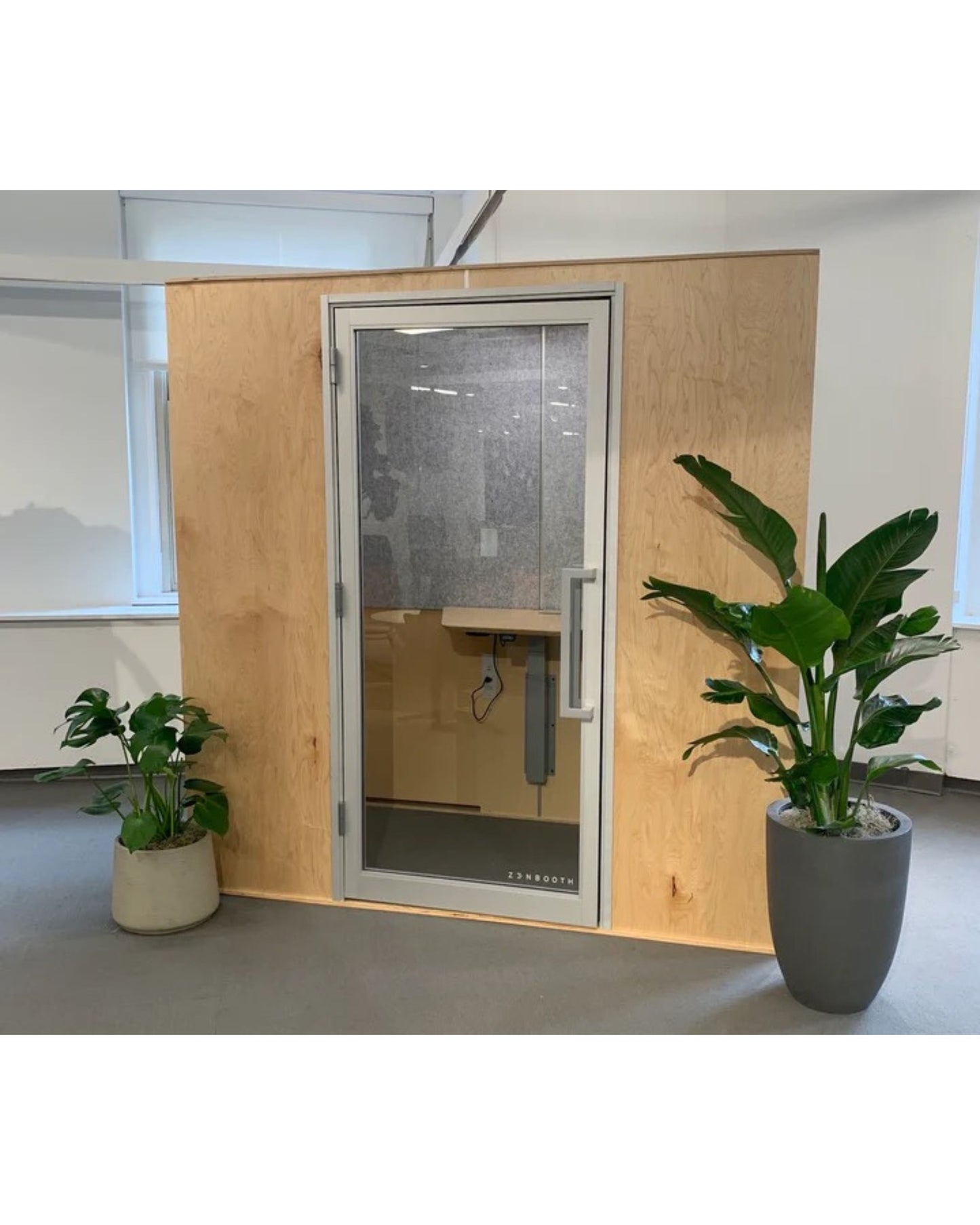 Zenbooth Duo Soundproof Office Phone Booth Pod with Adjustable Desk - 2 Person Meeting & Privacy Room - Office Living Store
