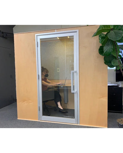 Zenbooth Duo Soundproof Office Phone Booth Pod with Adjustable Desk - 2 Person Meeting & Privacy Room - Office Living Store