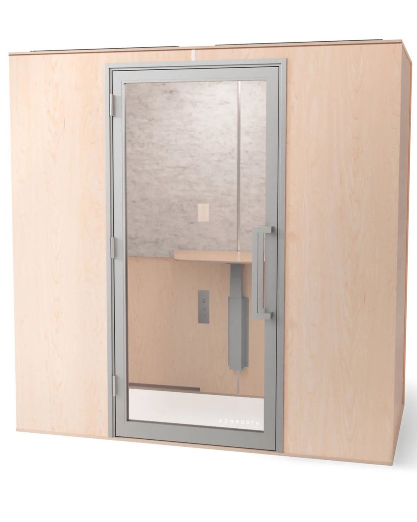 Zenbooth Duo Soundproof Office Phone Booth Pod with Adjustable Desk - 2 Person Meeting & Privacy Room - Office Living Store