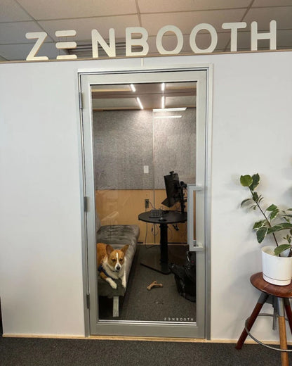 Zenbooth Quad Soundproof 4-Person Office Meeting Room Pod - Large Team Collaboration & Conference Booth - Office Living Store