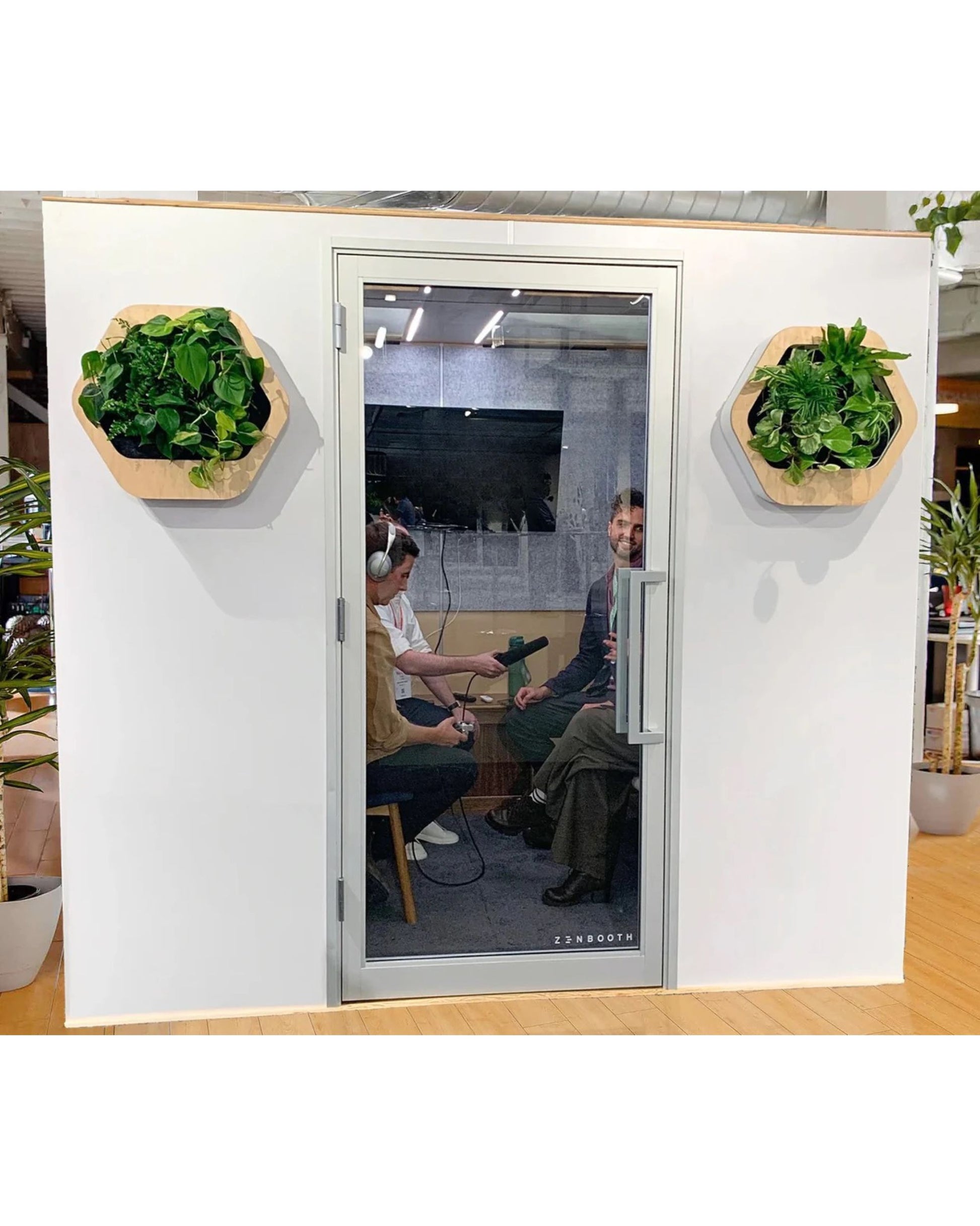 Zenbooth Quad Soundproof 4-Person Office Meeting Room Pod - Large Team Collaboration & Conference Booth - Office Living Store