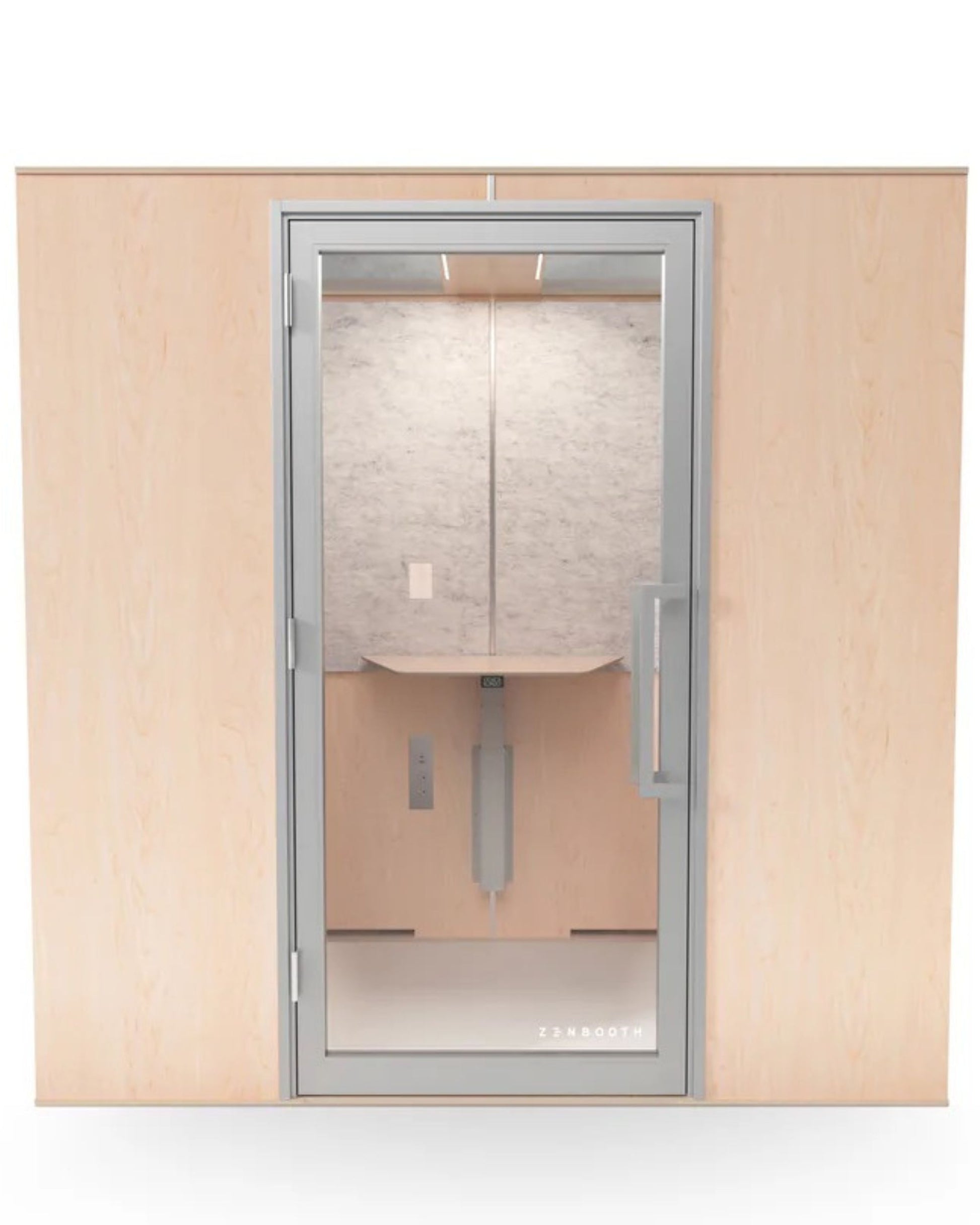 Zenbooth Duo Soundproof Office Phone Booth Pod with Adjustable Desk - 2 Person Meeting & Privacy Room - Office Living Store