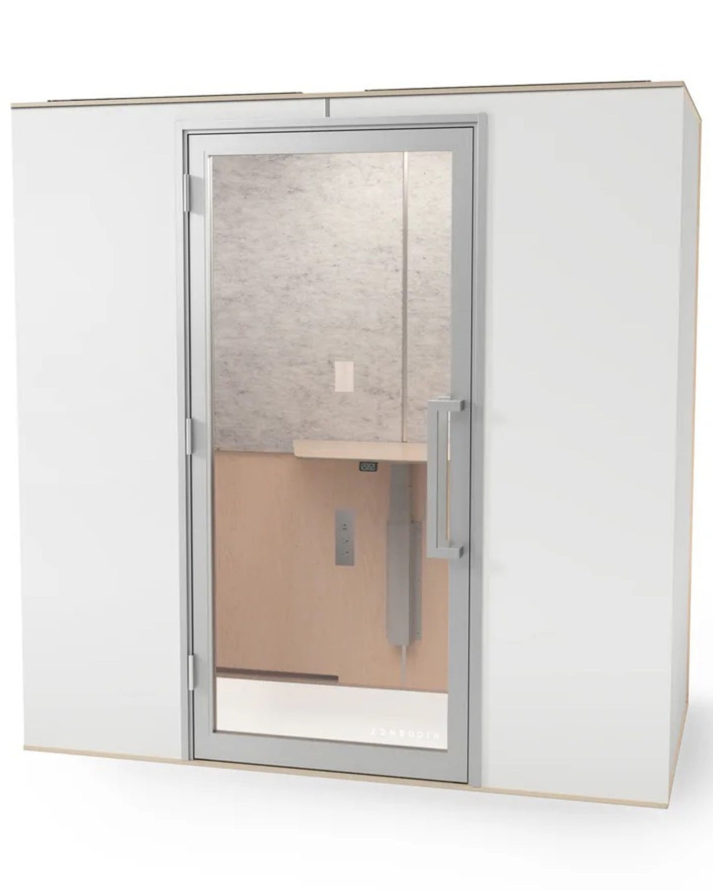 Zenbooth Duo Soundproof Office Phone Booth Pod with Adjustable Desk - 2 Person Meeting & Privacy Room - Office Living Store