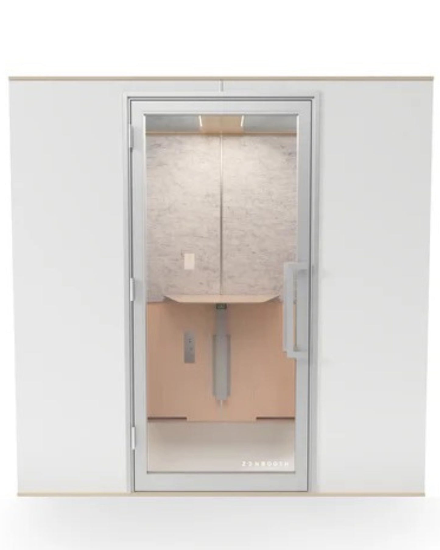 Zenbooth Duo Soundproof Office Phone Booth Pod with Adjustable Desk - 2 Person Meeting & Privacy Room - Office Living Store