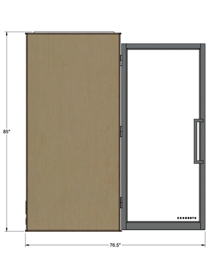 Zenbooth Solo Soundproof Office Phone Booth Pod with Adjustable Desk - 1 Person Privacy Room - Office Living Store