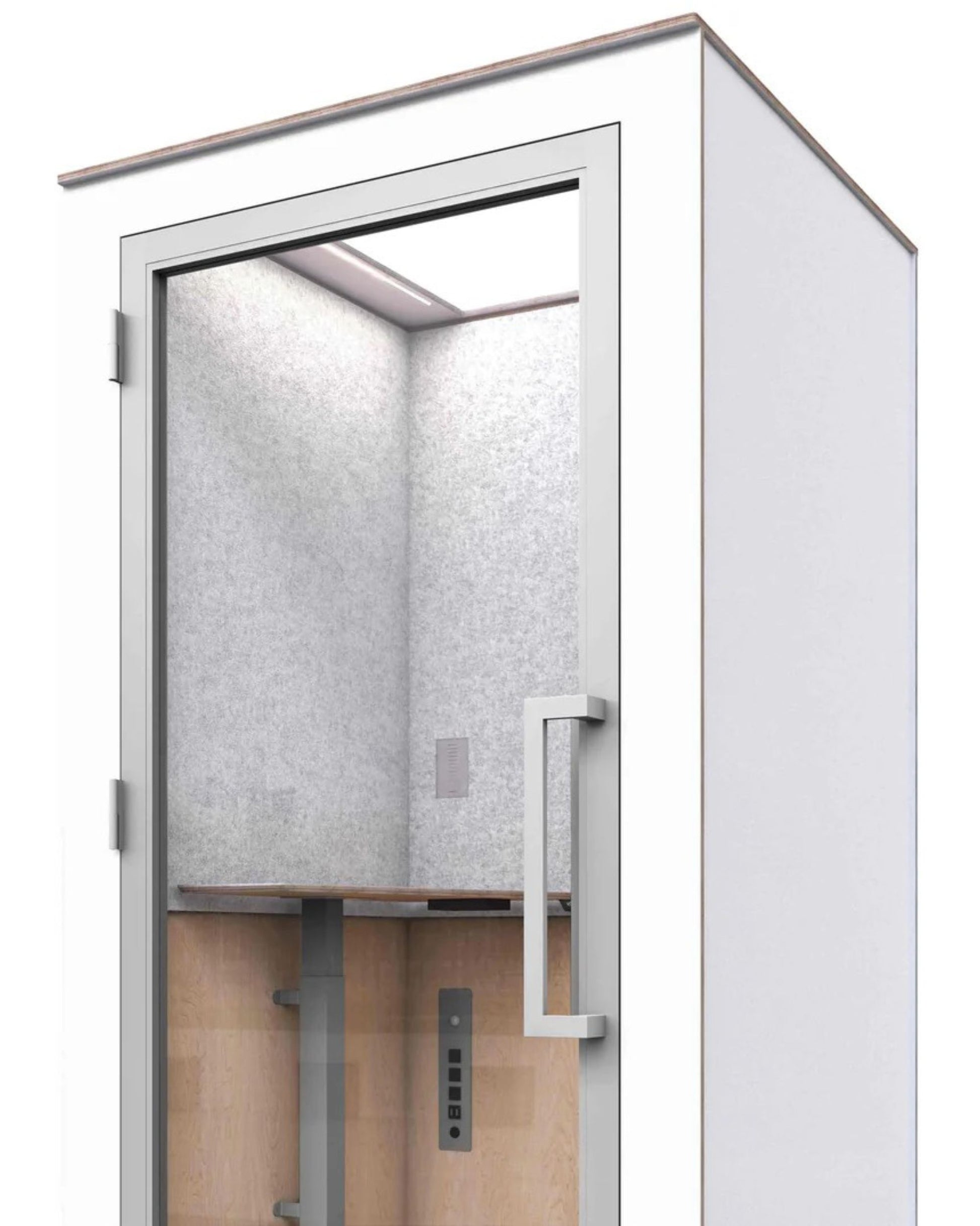 Zenbooth Solo Soundproof Office Phone Booth Pod with Adjustable Desk - 1 Person Privacy Room - Office Living Store