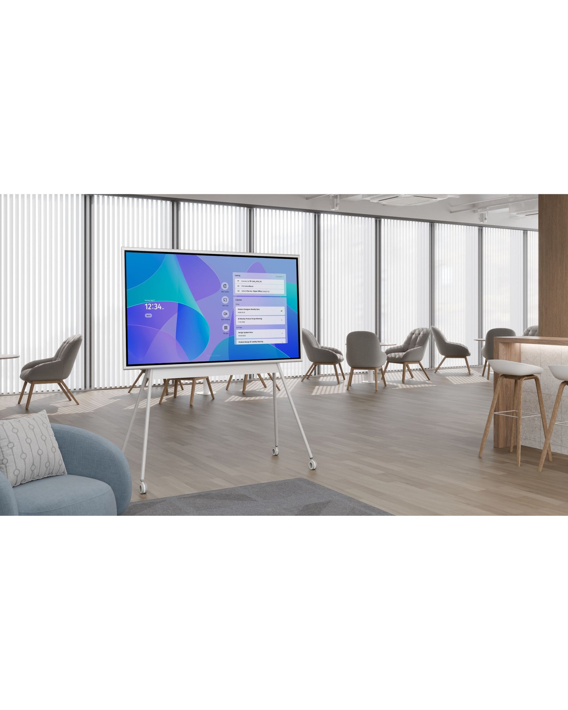 Vibe Board S1 75" 4K Interactive Touchscreen Smart Whiteboard - 20-Point Touch Digital Collaboration Display for Meetings - Office Living Store