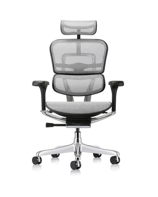 Ergohuman GEN2 High-Back All Mesh Executive Office Chair with Adjustable Headrest - ME7ERG-GEN2- GREY - Office Living Store