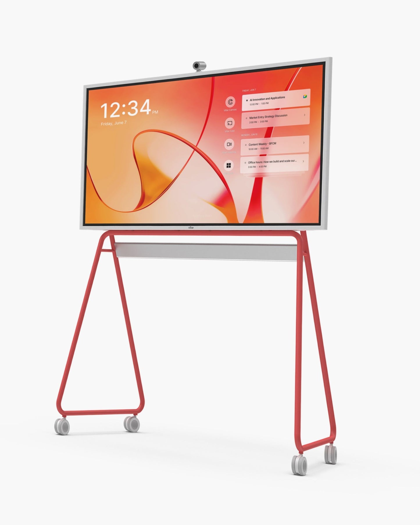 Vibe Board S1 Pro 55" Windows 11 Pro 4K Interactive Touchscreen - Intel i7 Smart Whiteboard with Microsoft 365 & Teams for Enterprise - Office Living Store