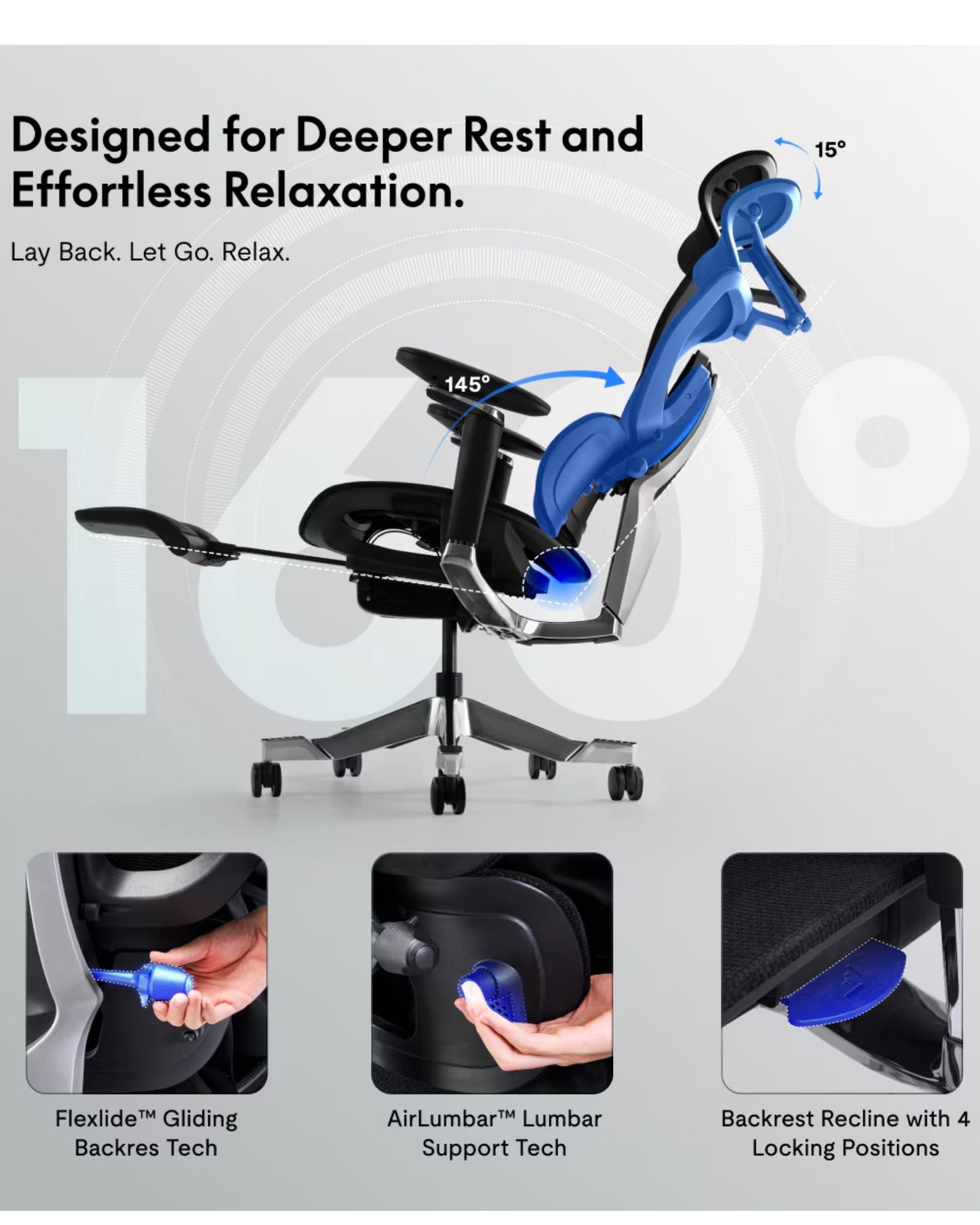 FlexiSpot C7 Morpher Heavy Duty Ergonomic Office Chair with Air Lumbar Support & Footrest - 380 lbs Reclining Desk Chair - Office Living Store