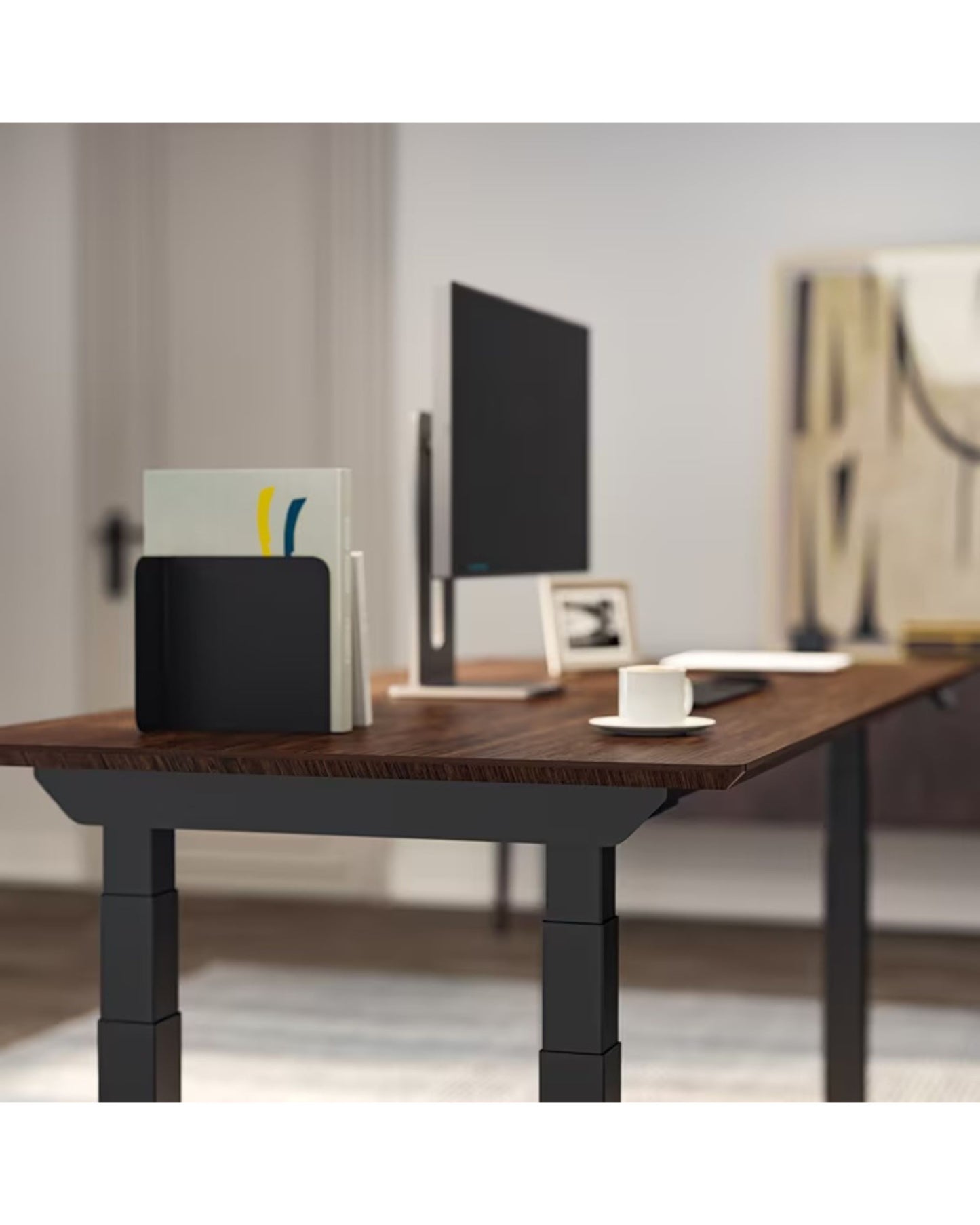 FlexiSpot E7Q Odin 4-Leg Electric Adjustable Standing Desk – Heavy Duty, Multiple Sizes & Desktop Options - Office Living Store