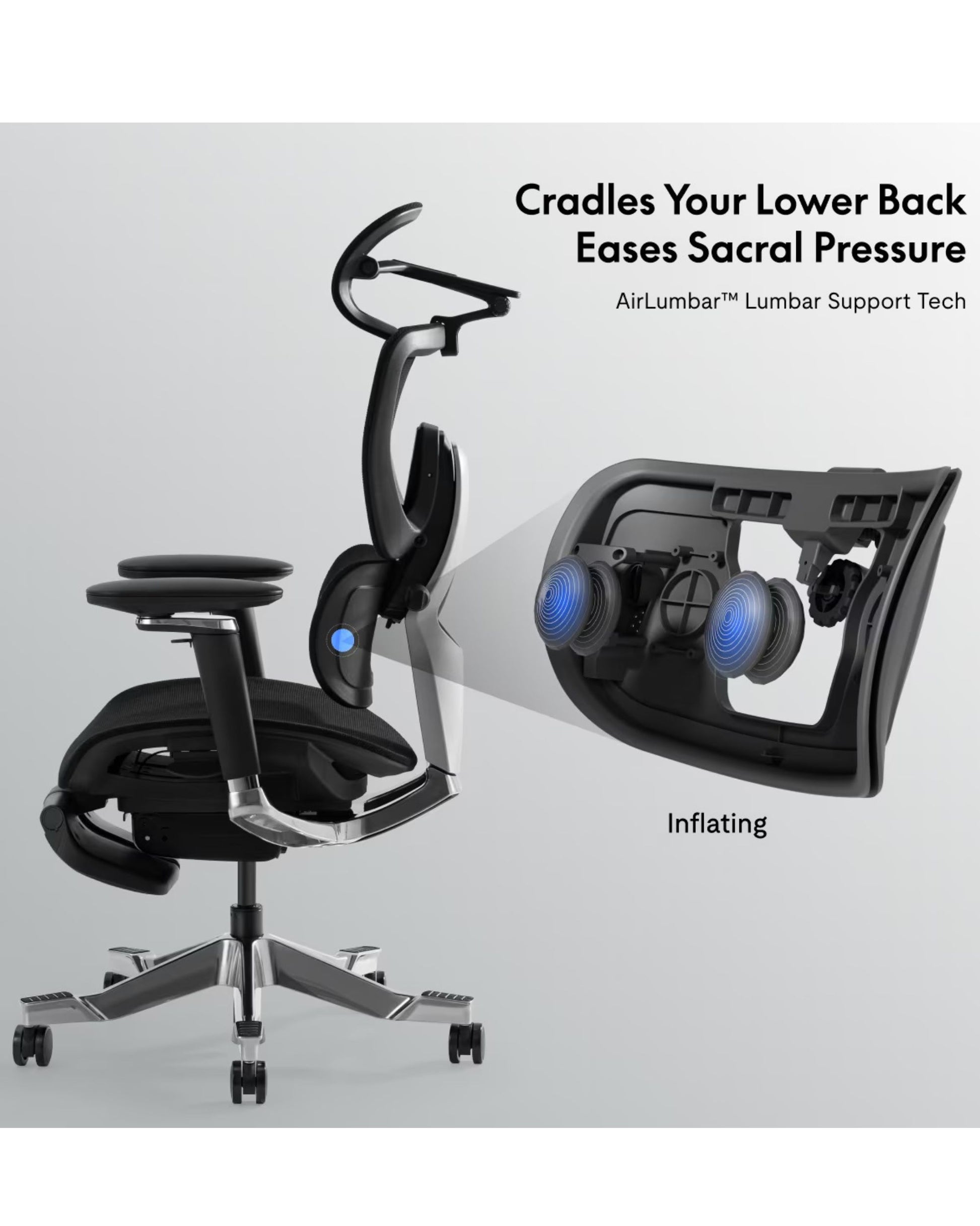 FlexiSpot C7 Morpher Heavy Duty Ergonomic Office Chair with Air Lumbar Support & Footrest - 380 lbs Reclining Desk Chair - Office Living Store