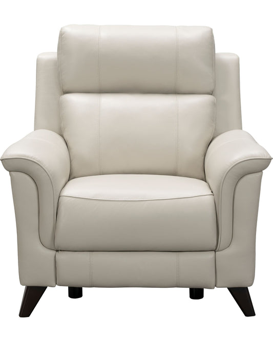 Barcalounger Kester Power Recliner Chair with Power Headrest and USB Port - Laurel Cream Leather