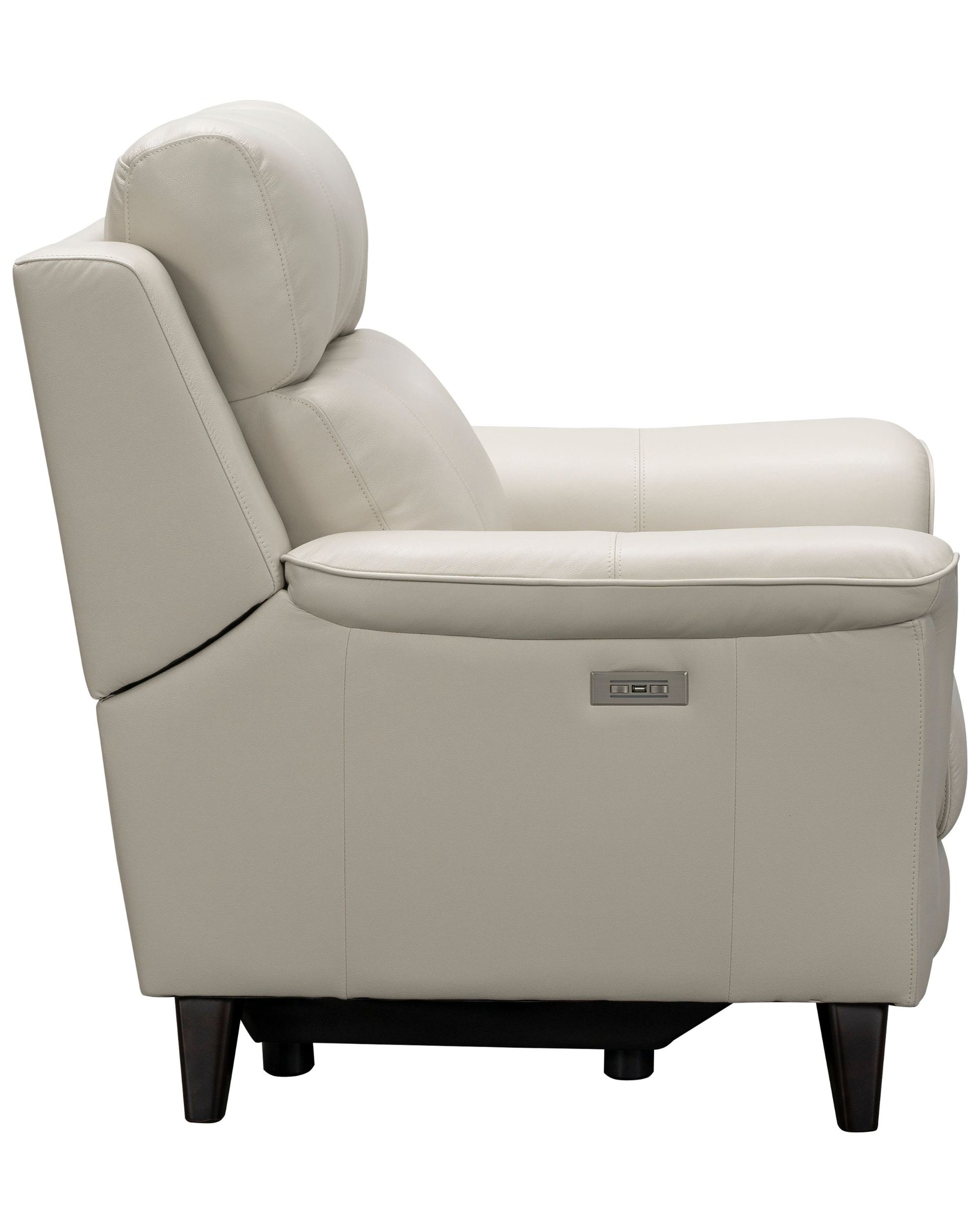 Barcalounger Kester Power Recliner Chair with Power Headrest and USB Port - Laurel Cream Leather - Office Living Store