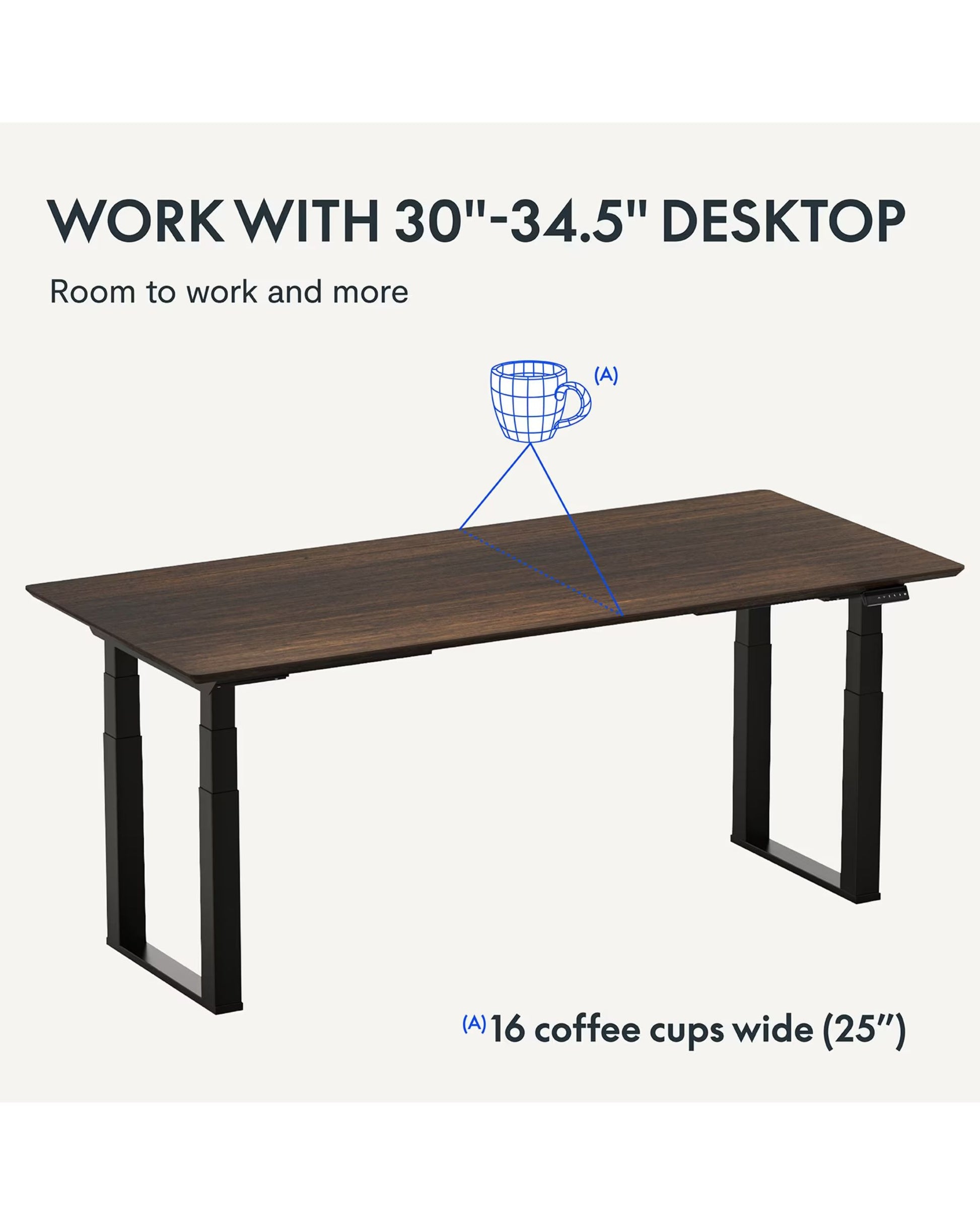 FlexiSpot E7Q Odin 4-Leg Electric Adjustable Standing Desk – Heavy Duty, Multiple Sizes & Desktop Options - Office Living Store