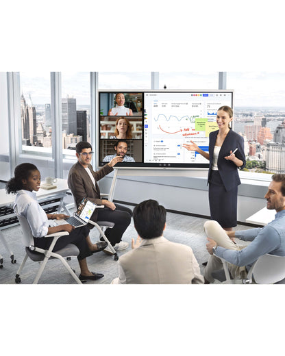 Vibe Board S1 55" 4K Interactive Touchscreen Smart Whiteboard - 20-Point Touch Digital Collaboration Display for Meetings - Office Living Store