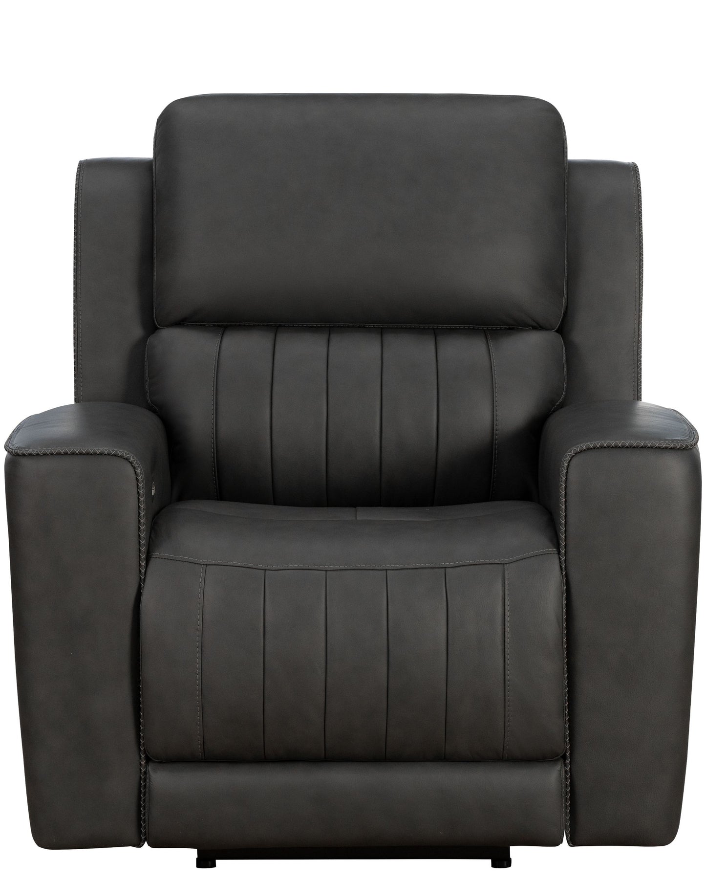 Barcalounger Pierce Zero Gravity Power Recliner Chair with Power Headrest, Lumbar & USB - Homerun Dark Gray Leather - Office Living Store