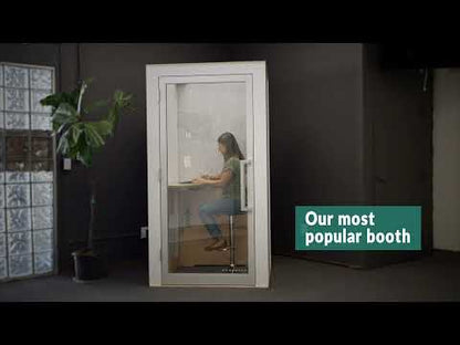 Zenbooth Solo – 1-Person Soundproof Office Pod with Adjustable Desk